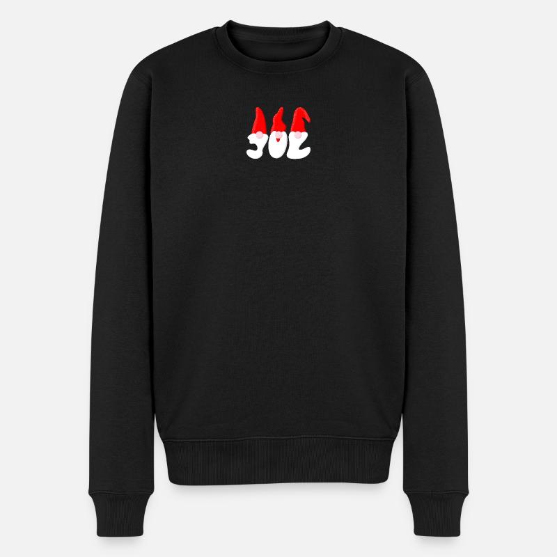 Weihnachtsmann – Weihnachten - Männer Premium Bio Pullover - Schwarz