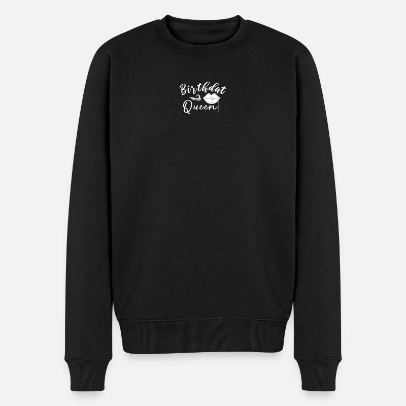 Birthday Queen Lips Script - Pull Premium bio Homme - noir
