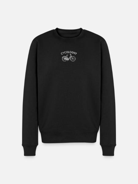 Cyclologue Vélo Line Art - Pull Premium bio Homme - noir
