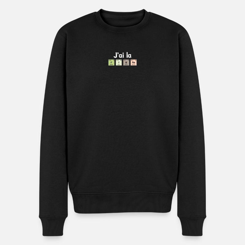 J'ai la fibre - éléments périodiques - Pull Premium bio Homme - noir