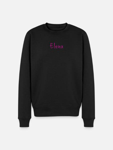 Elena - Men's Premium Organic Jumper - black