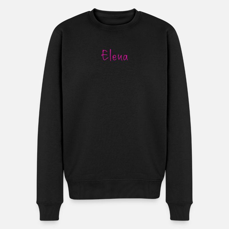Elena - Männer Premium Bio Pullover - Schwarz
