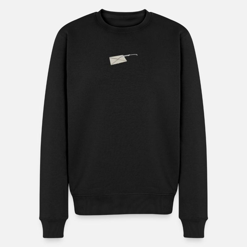 letter opener | Brieföffner - Männer Premium Bio Pullover - Schwarz