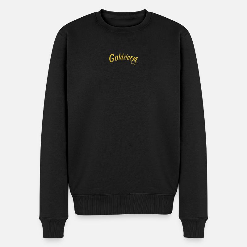 Goldstern - Männer Premium Bio Pullover - Schwarz