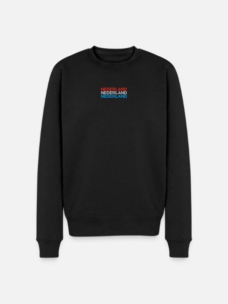 NIEDERLANDE Nederland Netherlands Holland - Männer Premium Bio Pullover - Schwarz