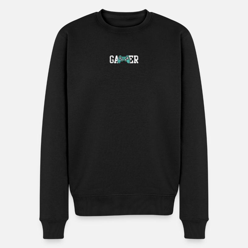 T-shirt de manette Gamer Glyphs - Pull Premium bio Homme - noir