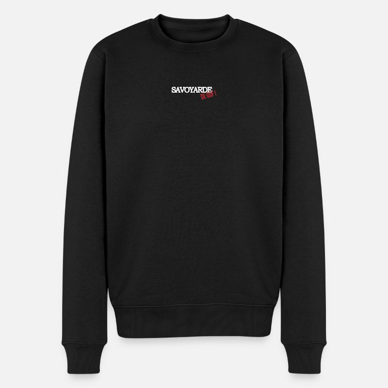 Savoyarde de ouf (blanc) - Pull Premium bio Homme - noir