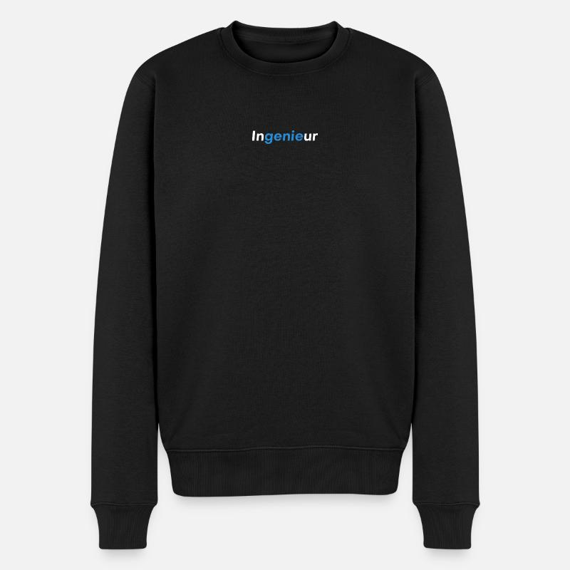 InGenieUr Dipl Ing - Männer Premium Bio Pullover - Schwarz