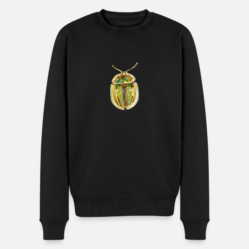goldgestreifter Schildkäfer - Männer Premium Bio Pullover - Schwarz