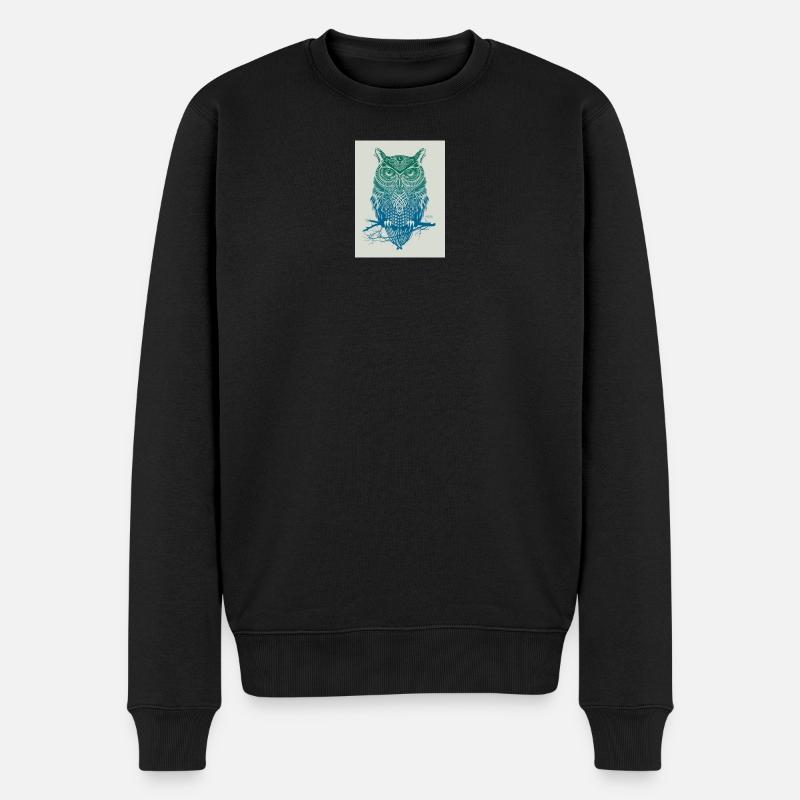 GoVoR_EULE - Men's Premium Organic Jumper - black