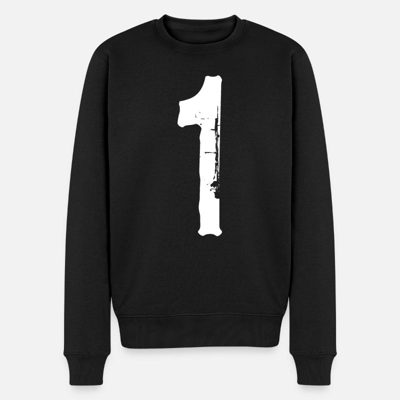 Numéro1 ! - Pull Premium bio Homme - noir