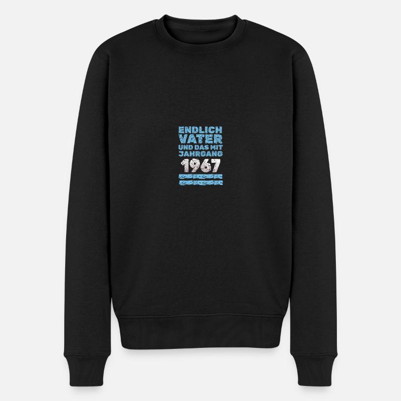 Vater 1967 - Männer Premium Bio Pullover - Schwarz