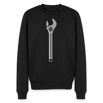 Wrench Tool - Men's Premium Organic Jumper - black - Front - Nico (187cm)