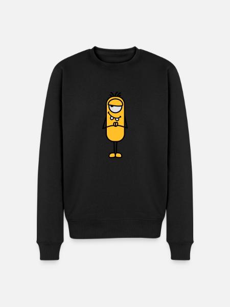 Monster - Männer Premium Bio Pullover - Schwarz