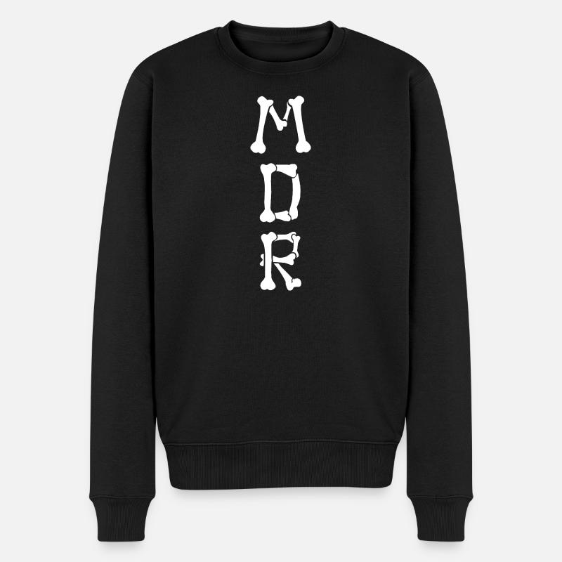 LACHE LAUT LOS! - Männer Premium Bio Pullover - Schwarz