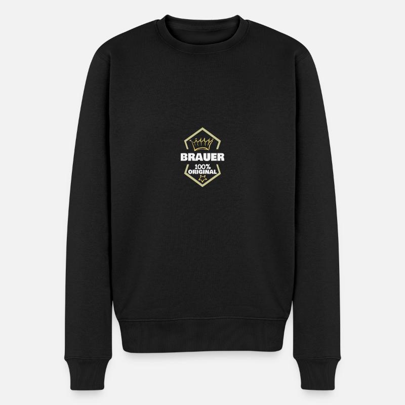 Brasseur de travail - Pull Premium bio Homme - noir