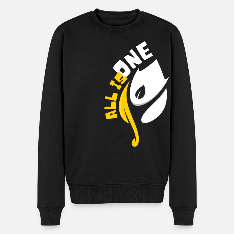 Bien être holistique - Pull Premium bio Homme - noir