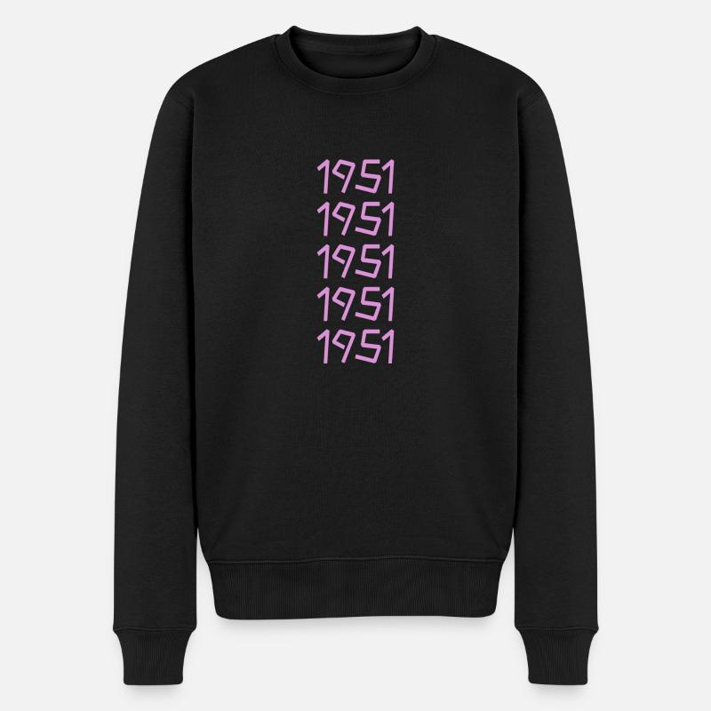 Né en 1951 - Pull Premium bio Homme - noir