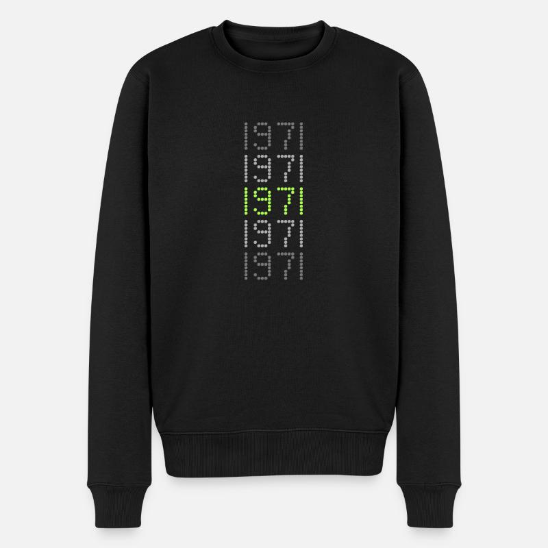 1971 1971 - Männer Premium Bio Pullover - Schwarz