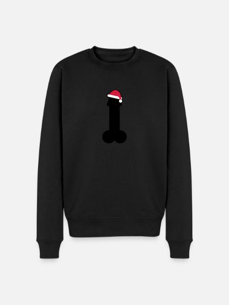 Merry dick christmas - Men's Premium Organic Jumper - black