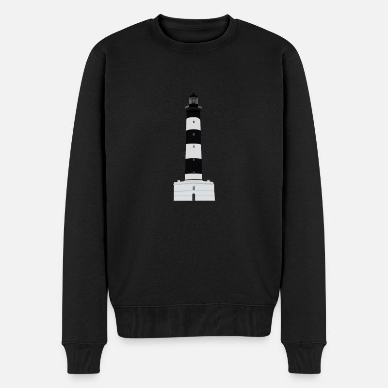 Phare de Chassiron - île d'Oléron - Pull Premium bio Homme - noir