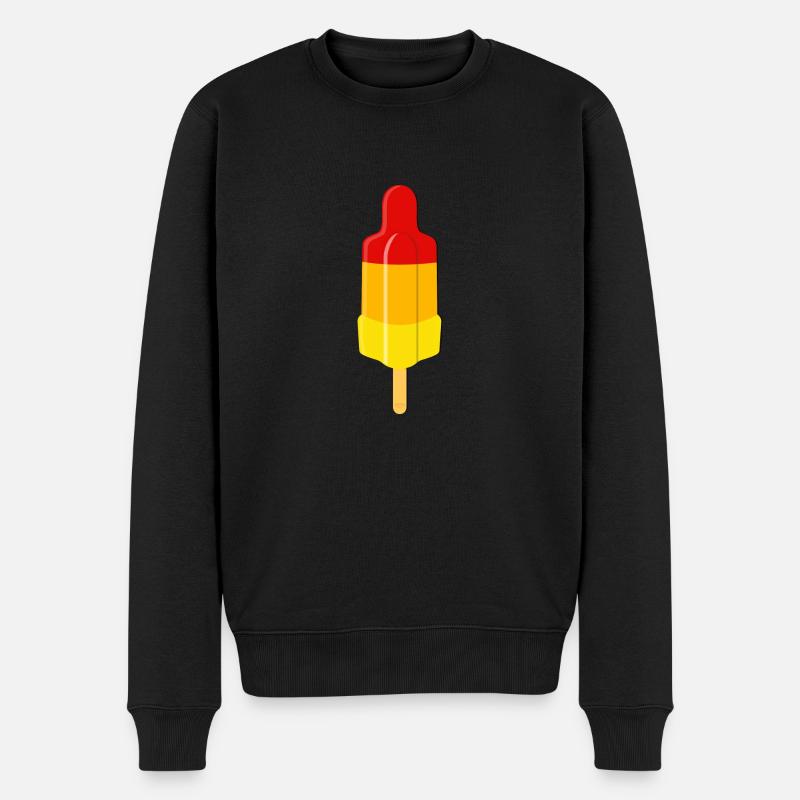 Rakete solo - Männer Premium Bio Pullover - Schwarz
