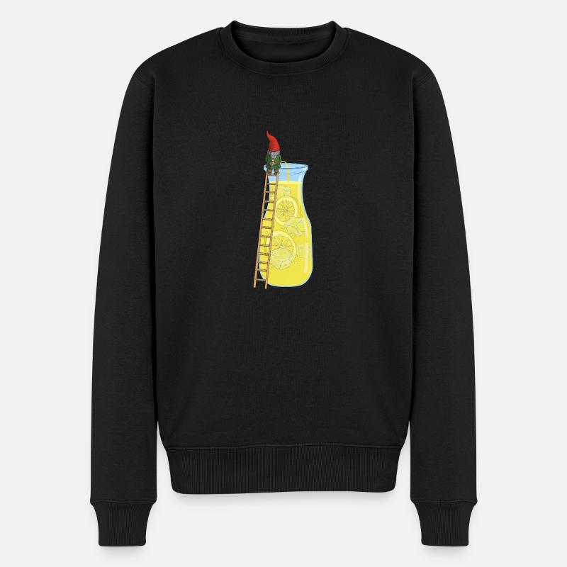 Limozwerg - Männer Premium Bio Pullover - Schwarz