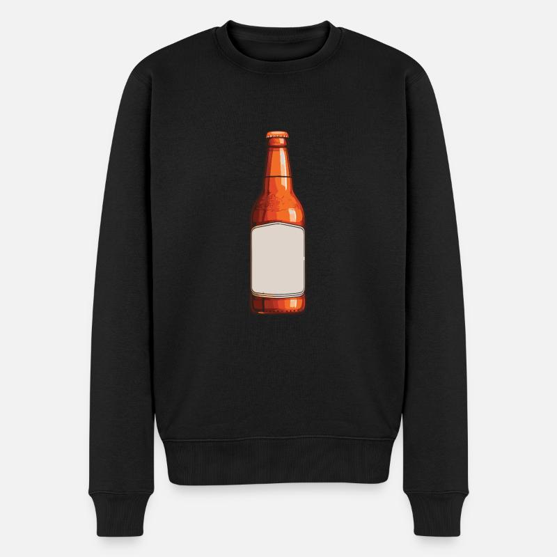 bouteille de bière symbole bière - Pull Premium bio Homme - noir