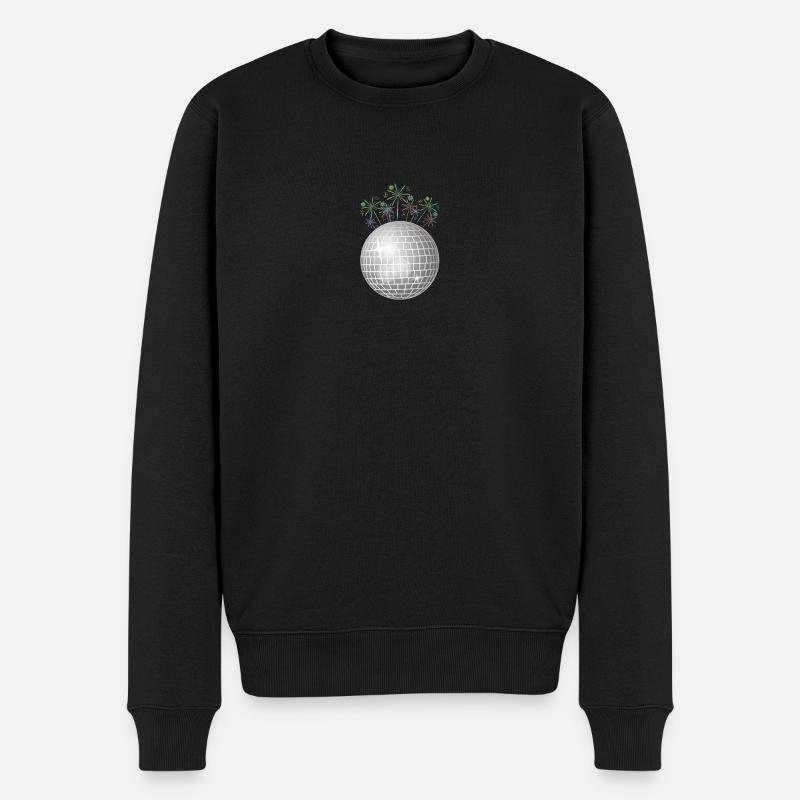 Boule à facette fête - Pull Premium bio Homme - noir
