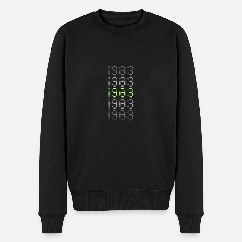 1983 - Männer Premium Bio Pullover - Schwarz