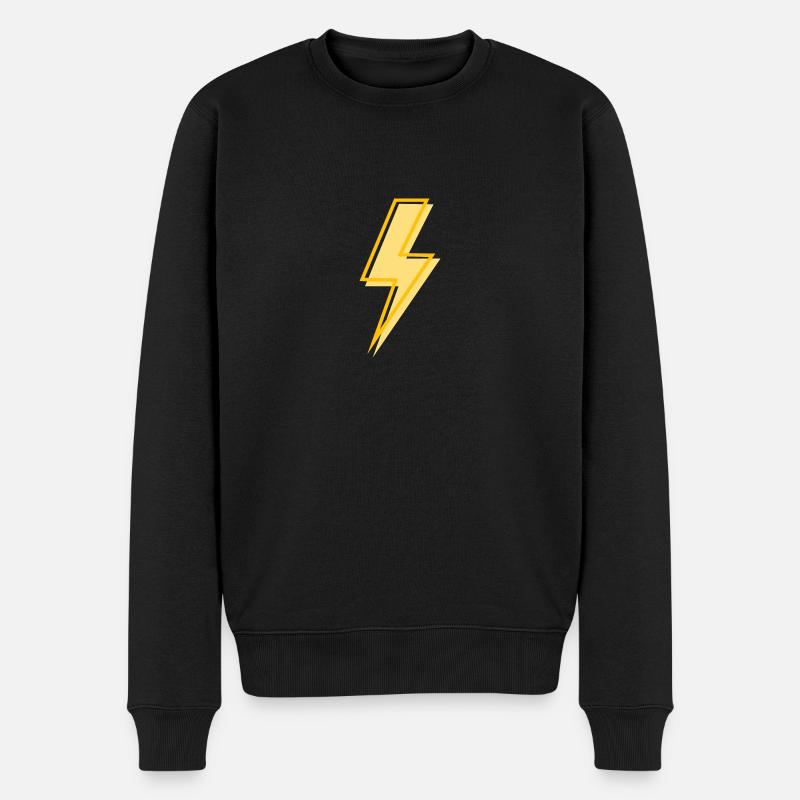 Eclair jaune - Pull Premium bio Homme - noir