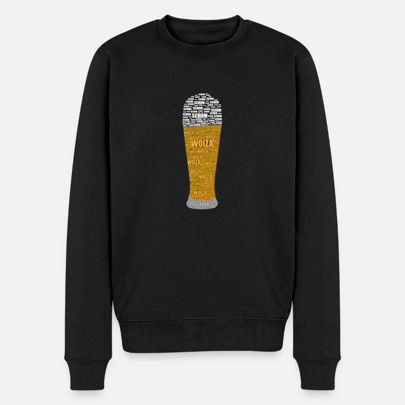 Woiza - Männer Premium Bio Pullover - Schwarz