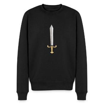 Épée - Pull Premium bio Homme - noir - Devant - Nico (187cm)
