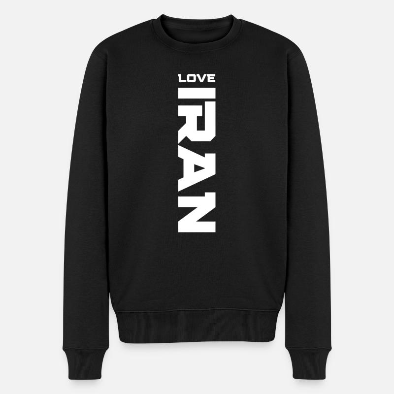 LOVE IRAN - Design persan (iran) - Pull Premium bio Homme - noir