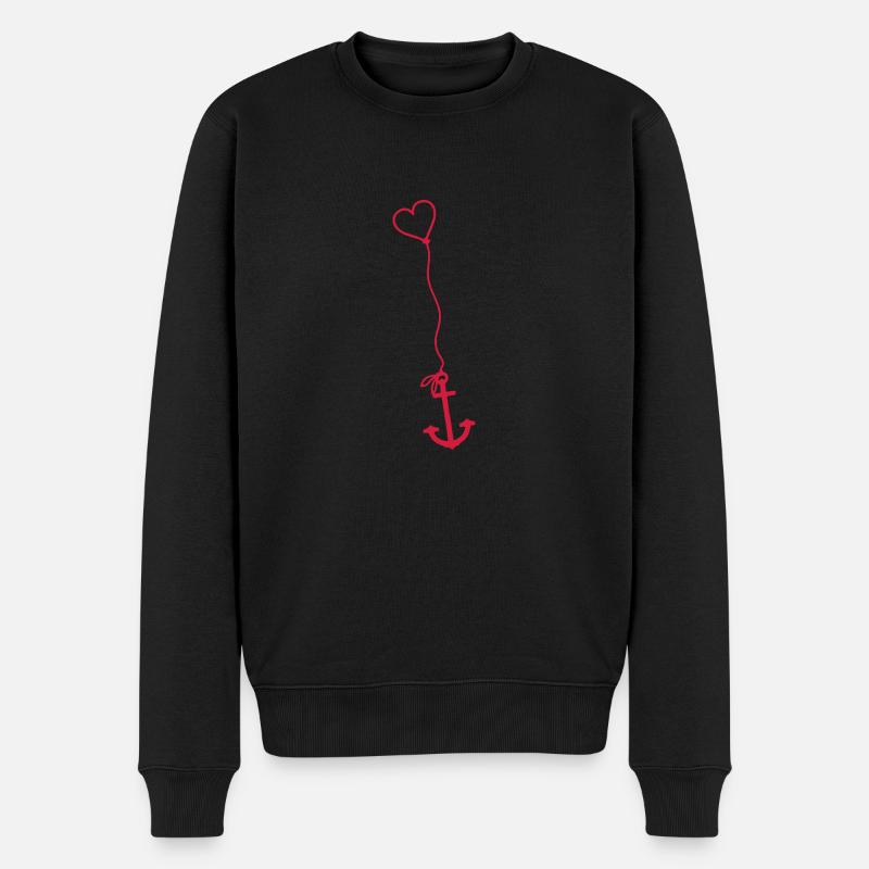 herzbalon_anker_01 - Pull Premium bio Homme - noir