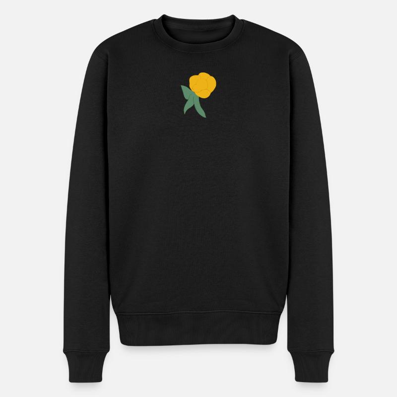 Moltebeere - Männer Premium Bio Pullover - Schwarz