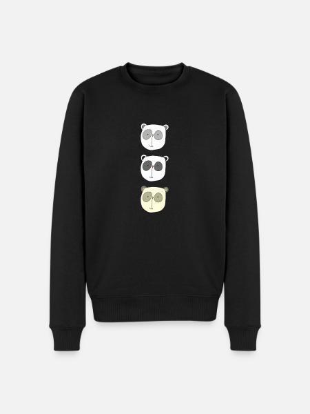 koala brüder - Männer Premium Bio Pullover - Schwarz