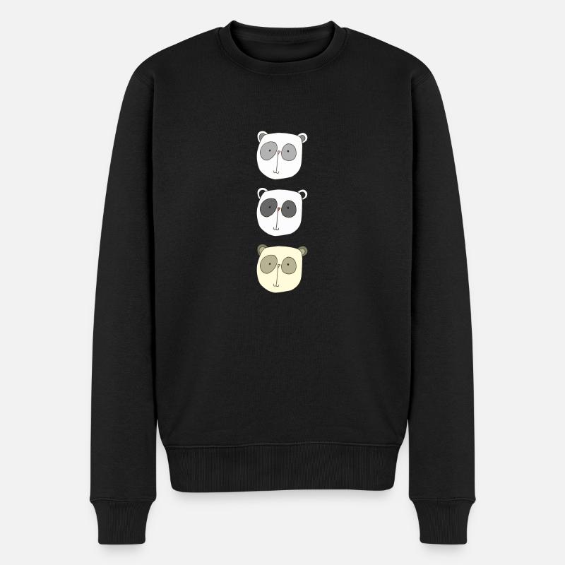 koala brüder - Männer Premium Bio Pullover - Schwarz