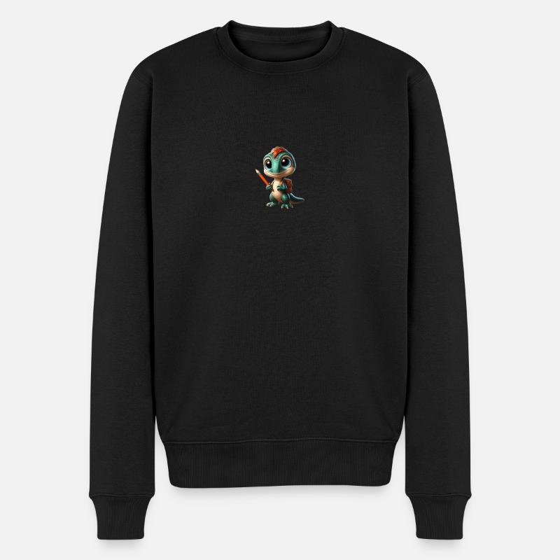 Velociraptor Cartoon 3 - Pull Premium bio Homme - noir