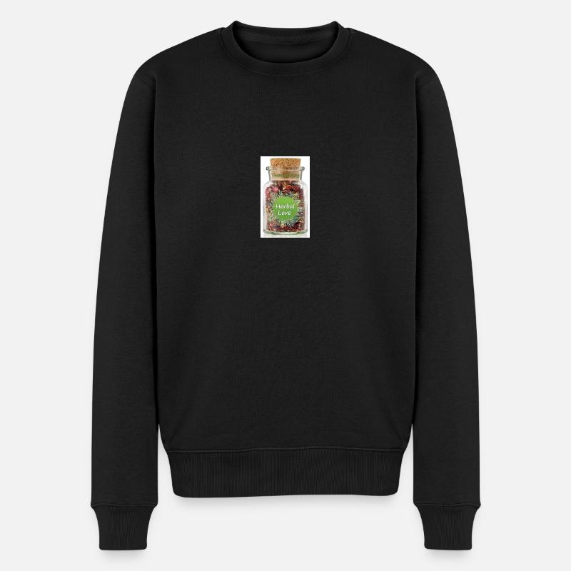 Teemischung - Männer Premium Bio Pullover - Schwarz