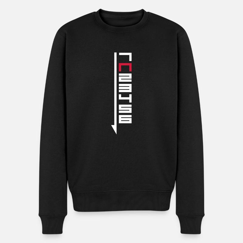 Motorrad Schaltung - 1N23456 - Männer Premium Bio Pullover - Schwarz