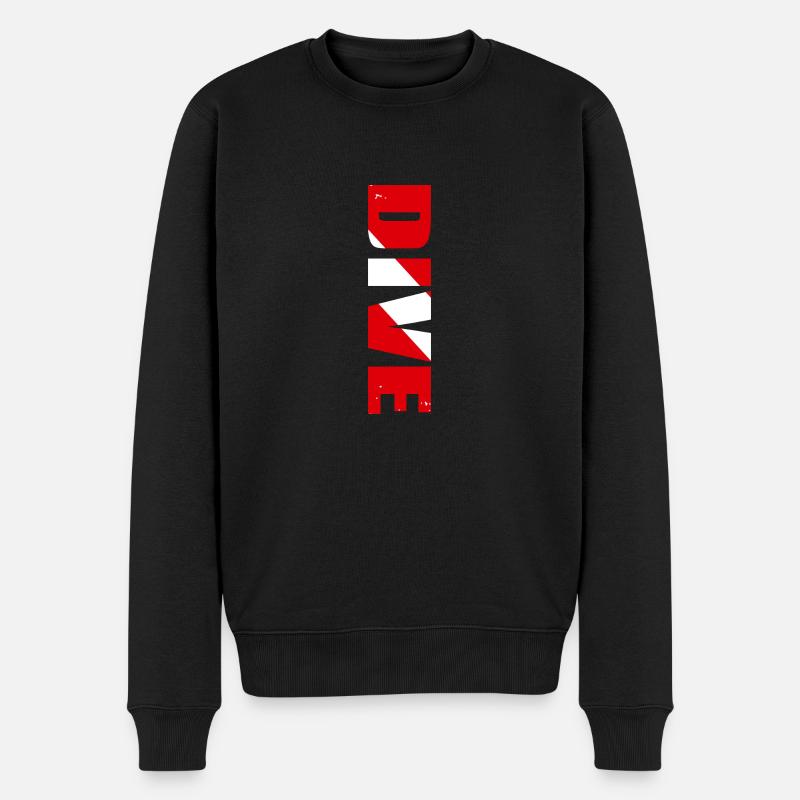 Scuba Tauchen Tauchen Dive Geschenkidee - Männer Premium Bio Pullover - Schwarz