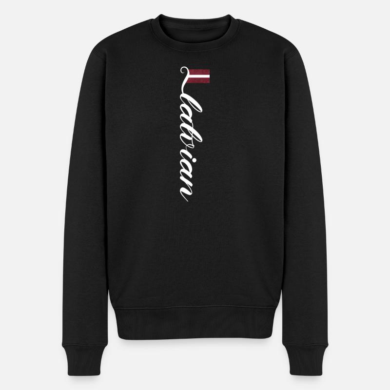 Litauen - Männer Premium Bio Pullover - Schwarz