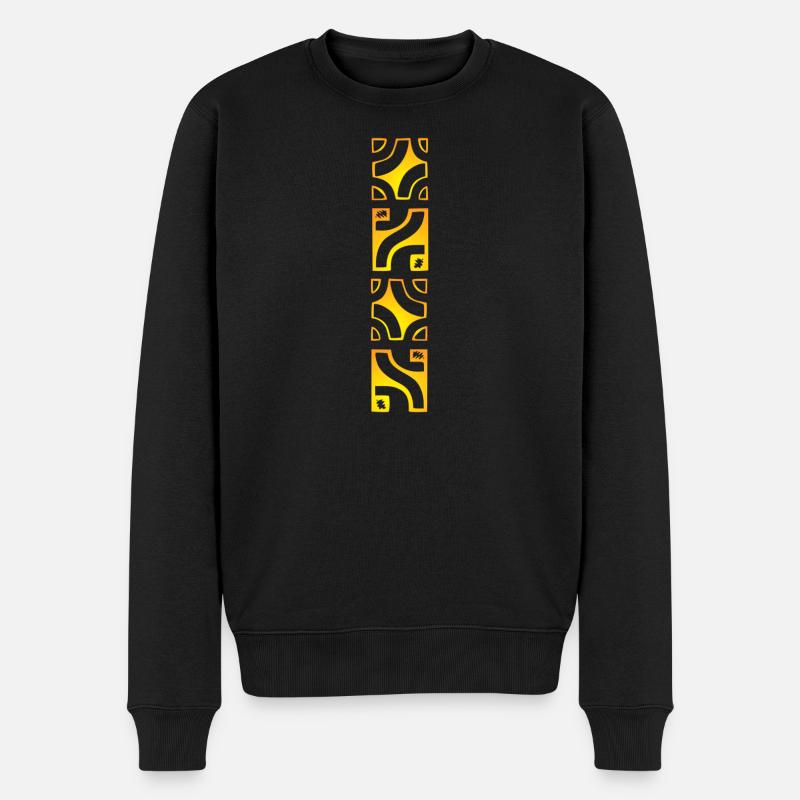 TEMANAVA - Männer Premium Bio Pullover - Schwarz