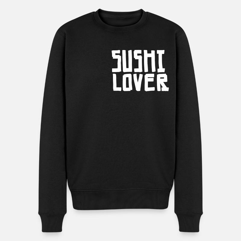 Sushi Lover - Männer Premium Bio Pullover - Schwarz