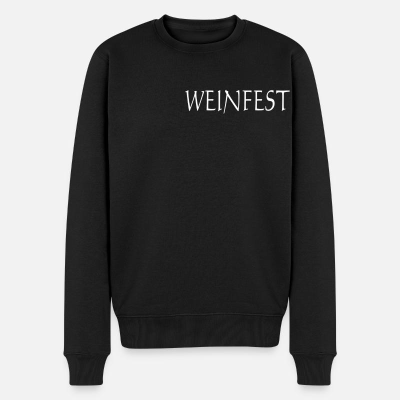 Weinfest - Männer Premium Bio Pullover - Schwarz