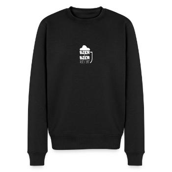 Bier Versteht uns! - Männer Premium Bio Pullover - Schwarz - Vorne - Nico (187cm)
