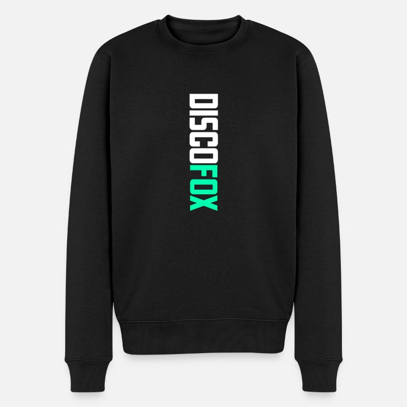 Ich Liebe Discofox - Männer Premium Bio Pullover - Schwarz