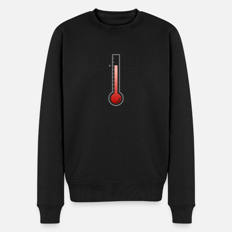 Thermomètre - Pull Premium bio Homme - noir