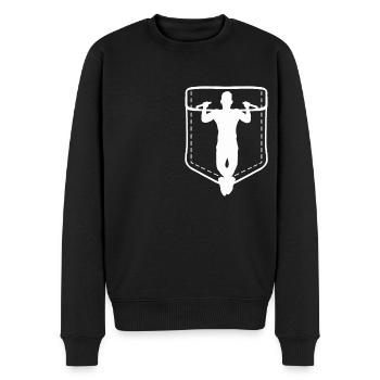 Pull-ups - Men's Premium Organic Jumper - black - Front - Nico (187cm)